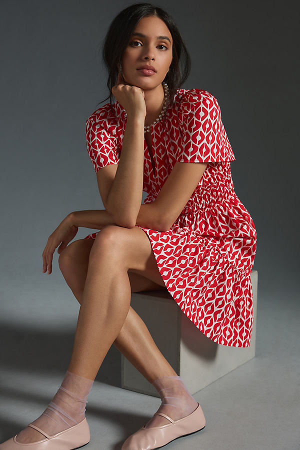 The Somerset Collection By Anthropologie The Somerset Mini Dress In Red