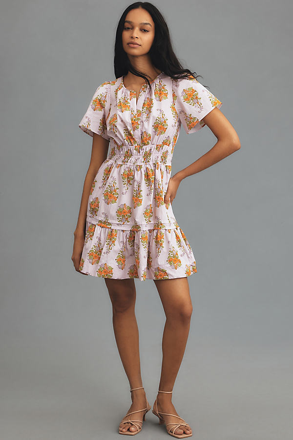 The Somerset Collection By Anthropologie The Somerset Mini Dress In Orange