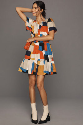 The Somerset Collection By Anthropologie The Somerset Mini Dress In Multicolor