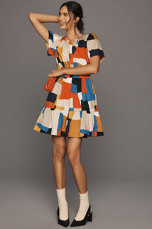 The Somerset Collection By Anthropologie The Somerset Mini Dress In Multicolor