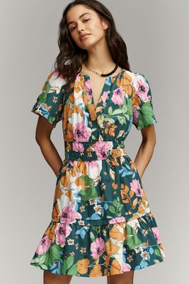 embroidered flower mini dress Take A Moment Light Pink Floral Embroidered Mini Dress