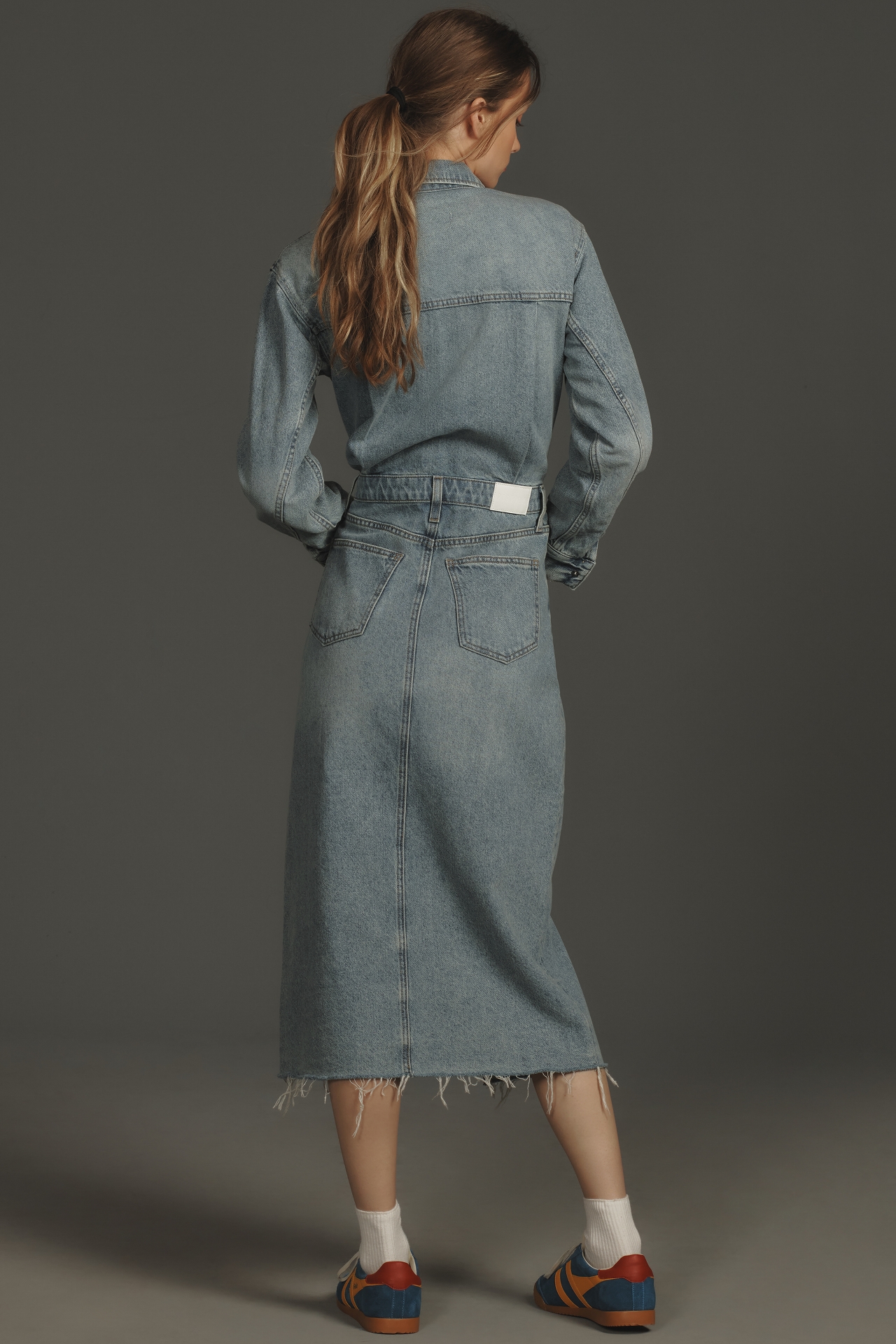 Pistola Amira Denim Midi Dress