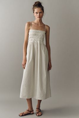 pilcro icon fluted midi dress Pilcro Icon Fluted Midi Dress