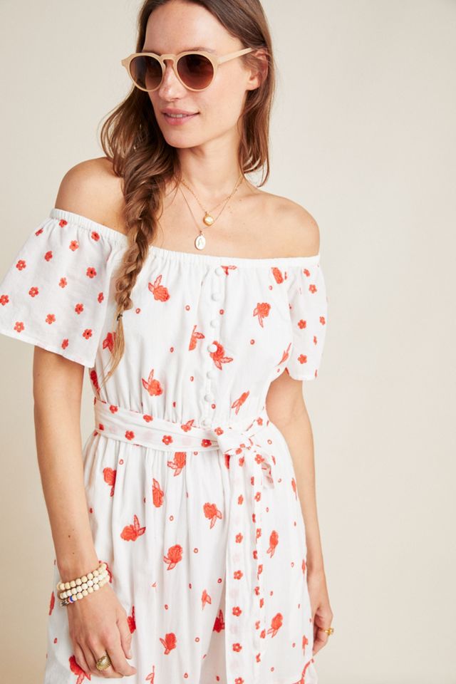 Esme Embroidered Floral Maxi Dress #1