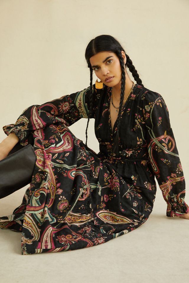 anthropologie paisley maxi dress Paisley Maxi Dress