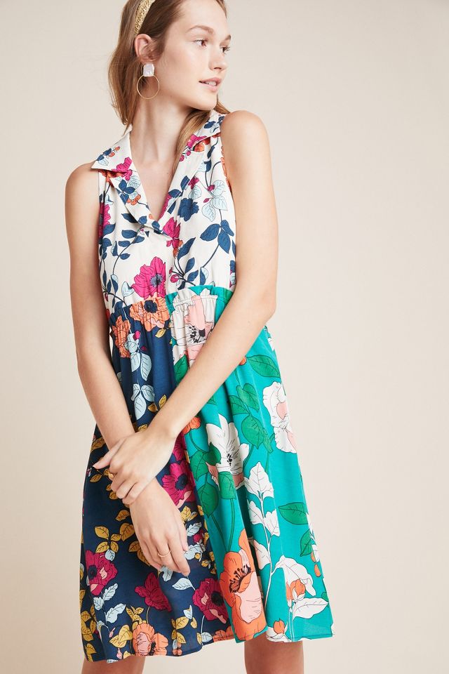 Dinah Collared Halter Tunic Dress | Anthropologie