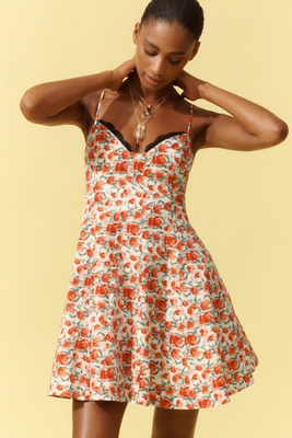 Anthropologie ★ Maeve Linen Blend Sweetheart Midi Dress Maeve Linen Blend Puff-Sleeve Sweetheart Midi Dress