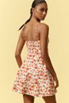 Maeve Lace-Trim Sweetheart Mini Dress