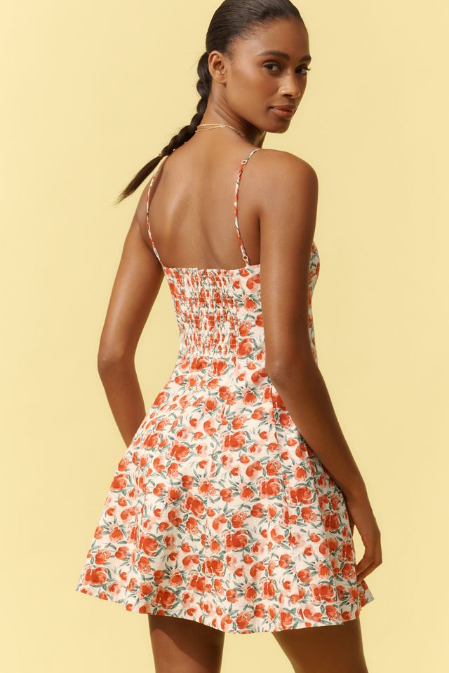 Maeve Lace-Trim Sweetheart Mini Dress #2