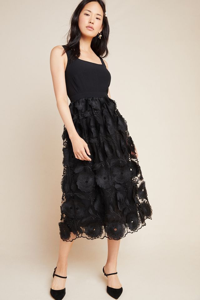 Anthropologie black dress on sale