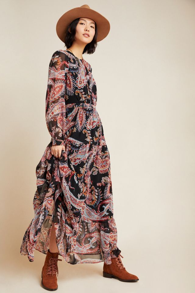 Paisley Maxi Dress #1
