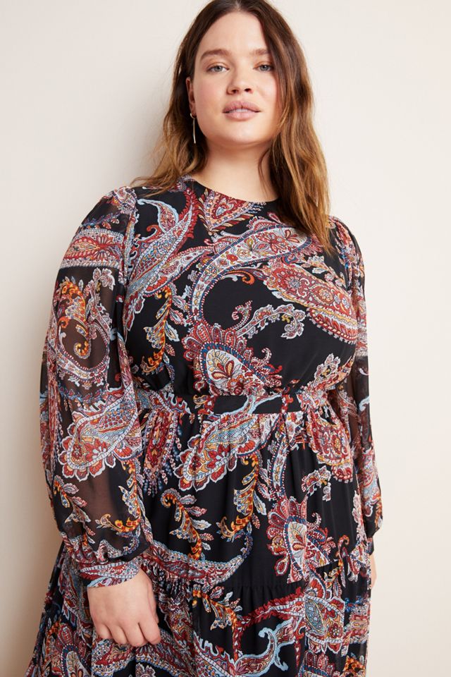 chinese dress ladies Ginger Paisley Evianna Button Down Maxi Dress – Sugarlips