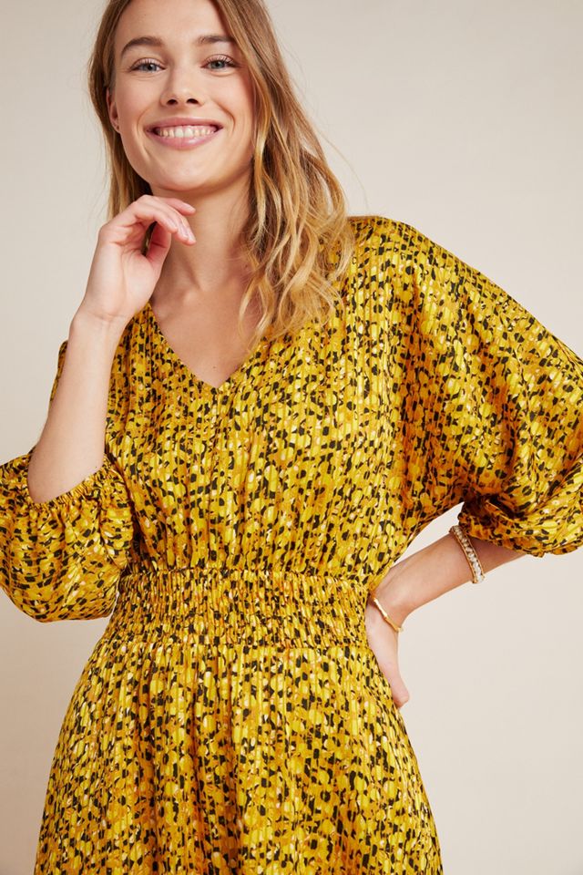 knee length dresses for ladies Marigold Midi Dress | Chartreuse main image 0