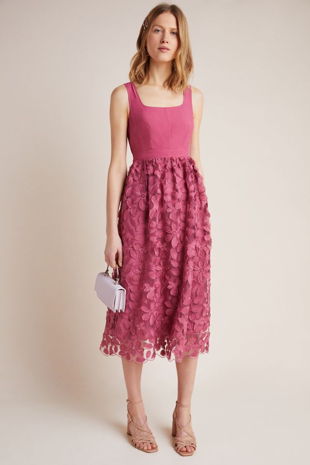 Anthropologie blush outlet dress