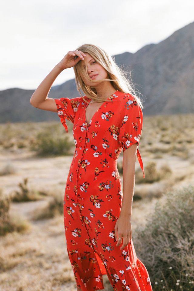 Anthropologie maeve 2025 red dress