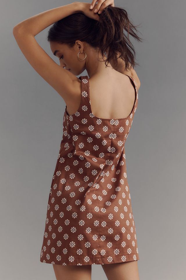 By Anthropologie Sleeveless Square-Neck Mini Dress #2