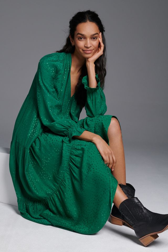 Maeve Wendy Tiered Maxi Dress | Anthropologie