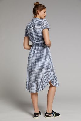 finley gingham shirtdress