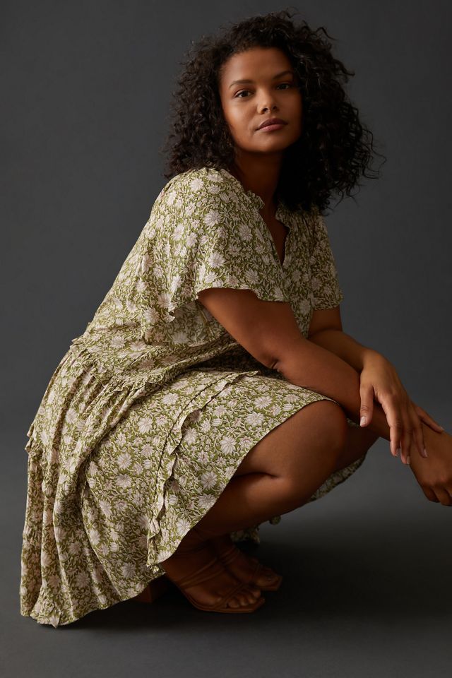 by anthropologie robin tiered mini dress By Anthropologie Robin Tiered Mini Dress
