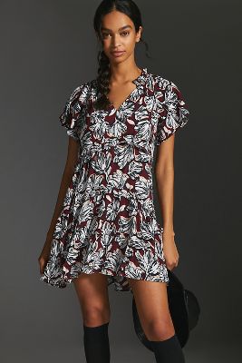 robin tiered mini dress