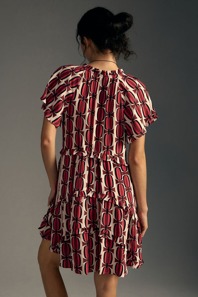 by anthropologie robin tiered mini dress By Anthropologie Robin Tiered Mini Dress