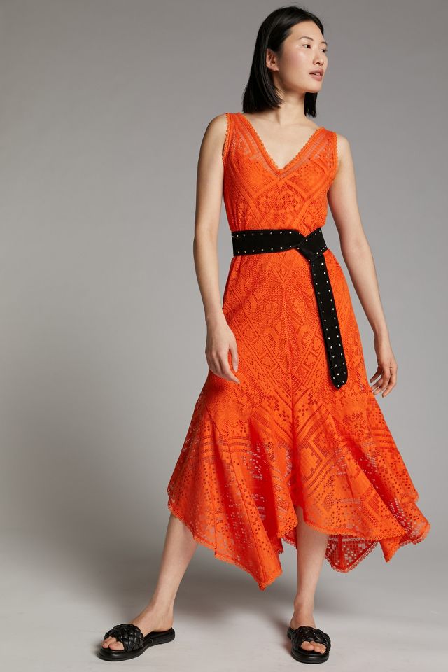 Anthropologie 2025 orange dress