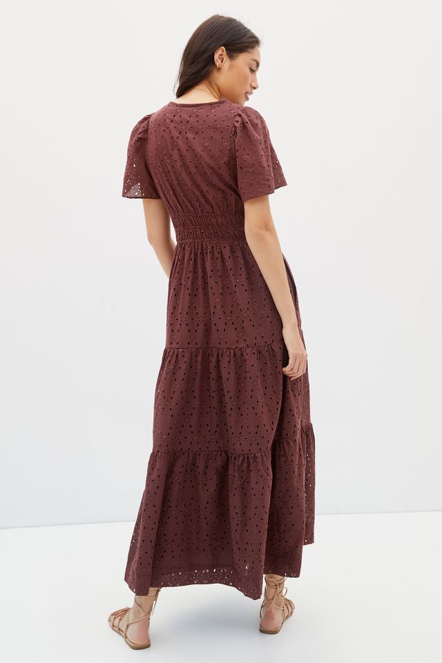 Maeve Somerset Maxi Dress Anthropologie 8458