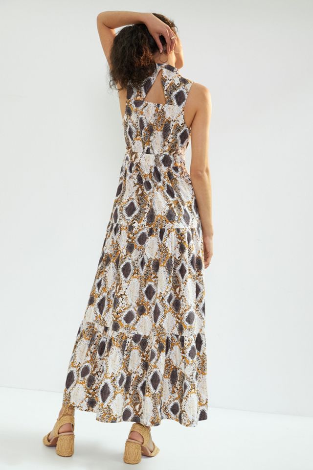 Maeve Snake-Printed Maxi Dress #2