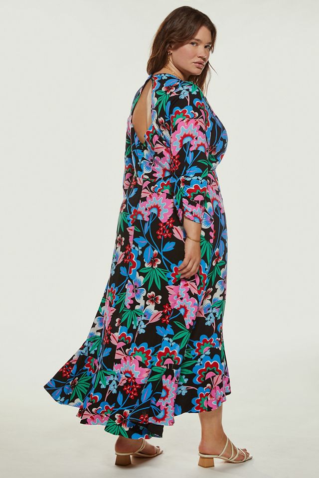 knee length dresses for ladies Maeve Pleated Midi Dress: Floral Midi Dress, Sundress, Plisse Dress, Blue  Midi, Green Midi, Summer Dress