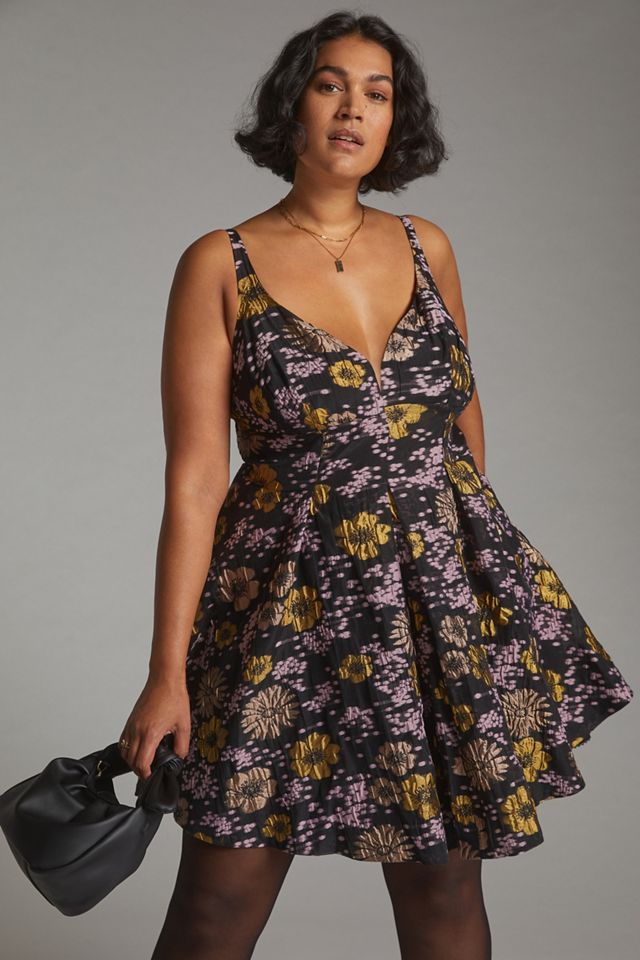 Jacquard A-Line Mini Dress #4