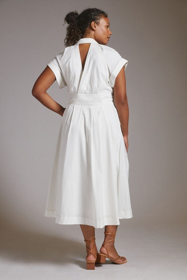 Maeve Poplin Midi Shirtdress | Anthropologie