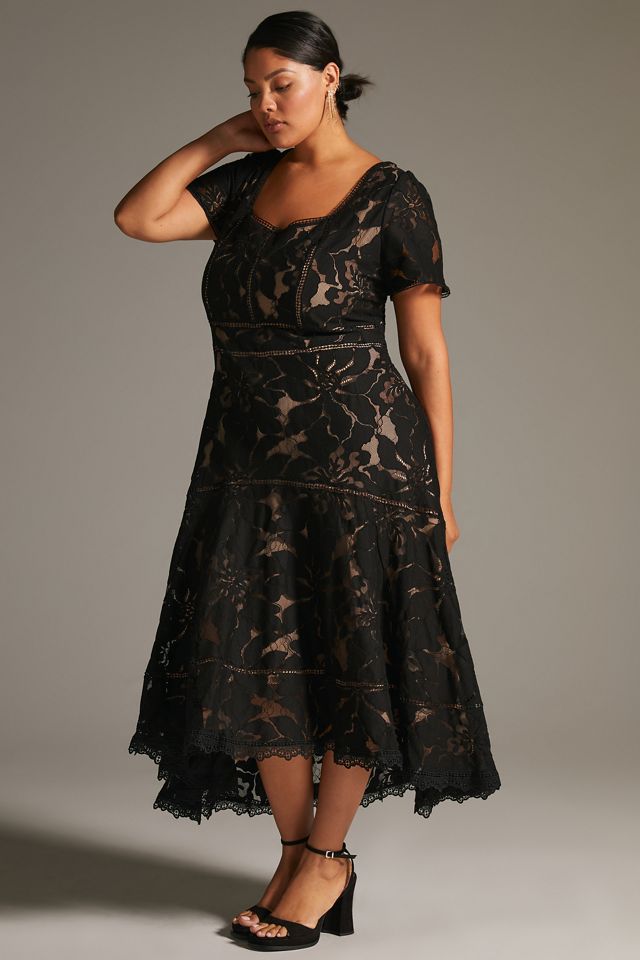 By Anthropologie Slim Lace Maxi Dress #4