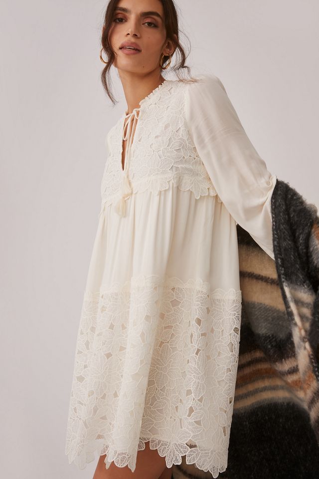 Embroidered Lace Tunic Dress #1