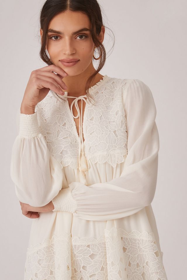 Embroidered Lace Tunic Dress #2