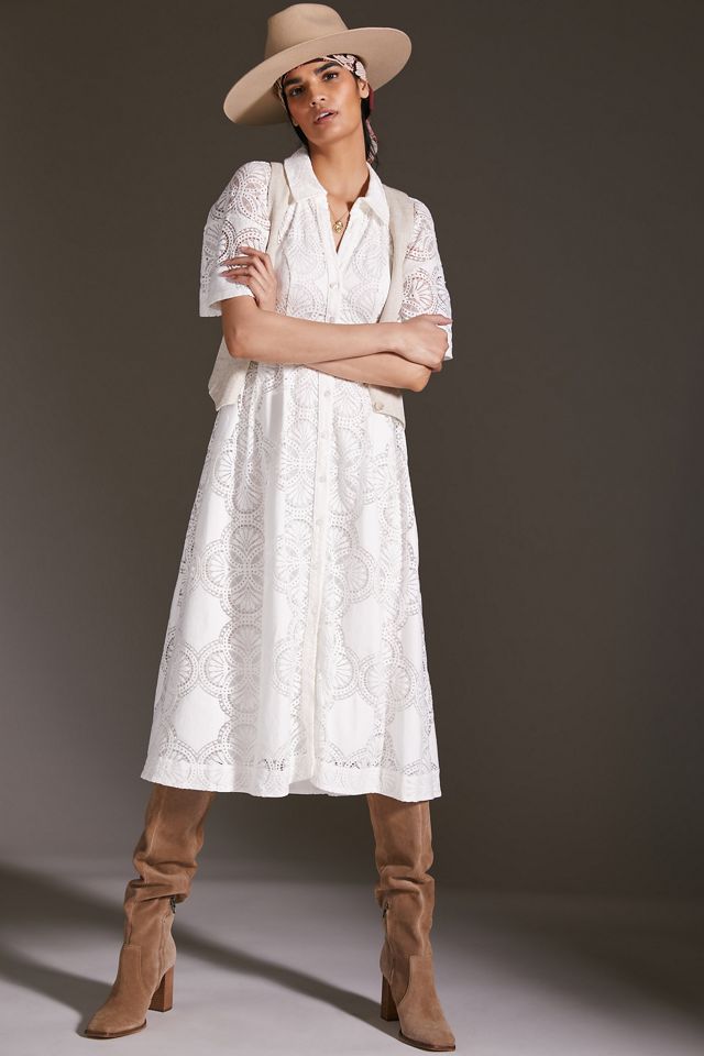 Maeve Eyelet Midi Dress #1
