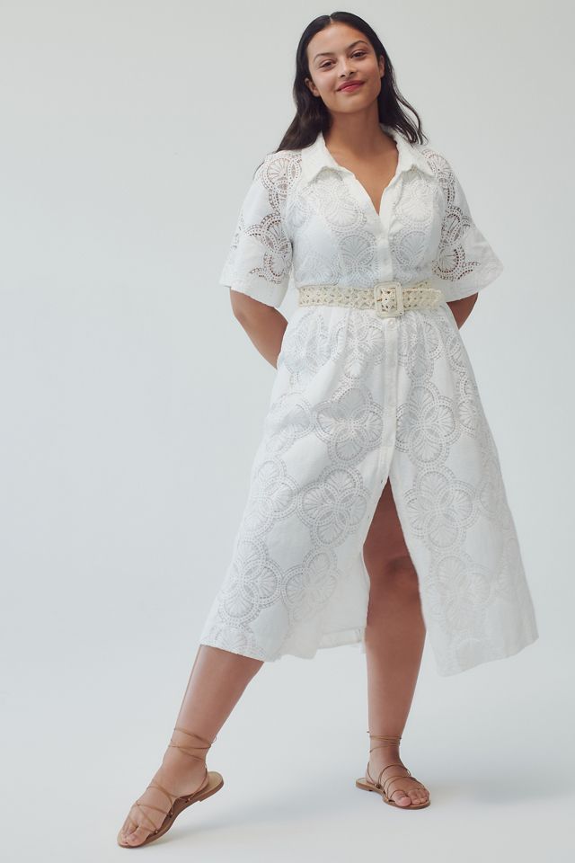 Maeve Eyelet Midi Dress #5