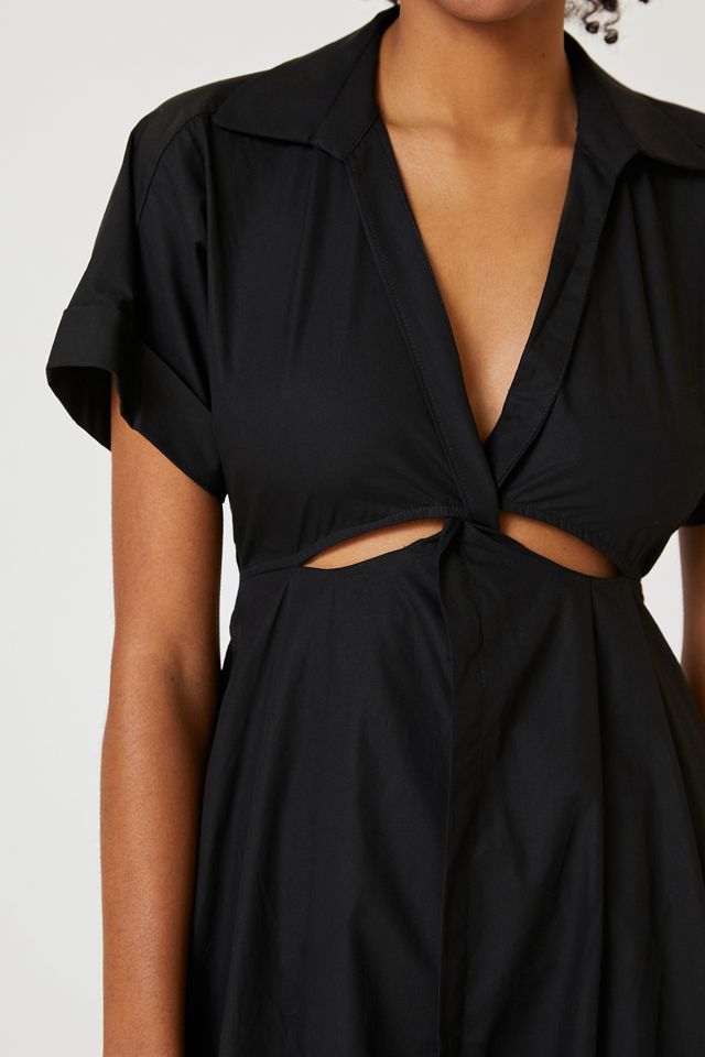 Twist Waist Midi Shirtdress | Anthropologie