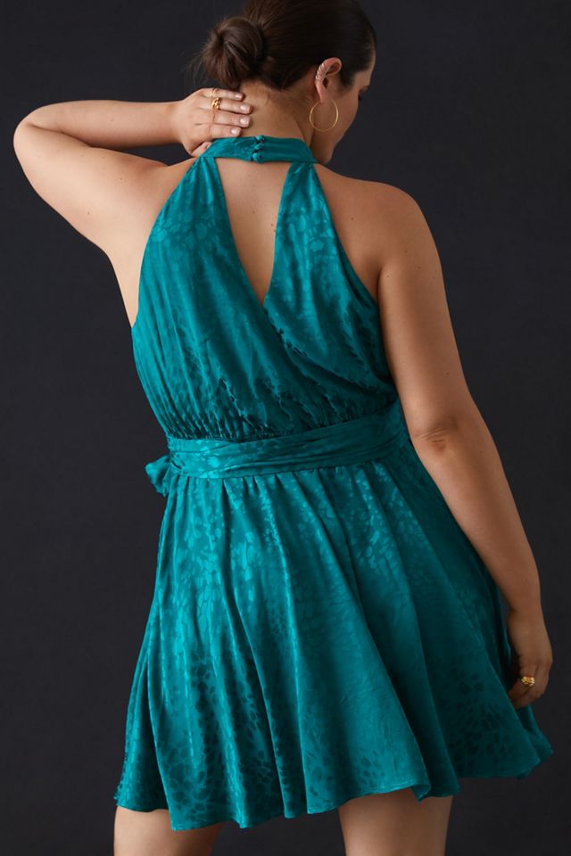 By Anthropologie Halter Neck Mini Dress #7