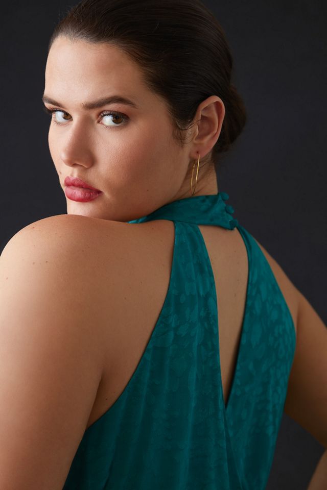 By Anthropologie Halter Neck Mini Dress #8