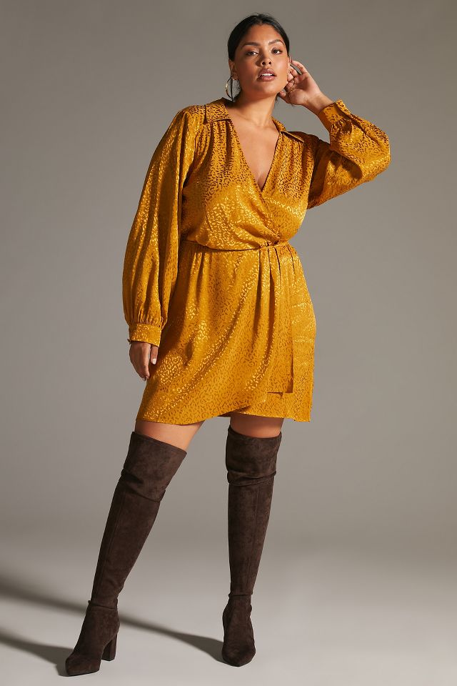 Anthropologie mustard dress sales