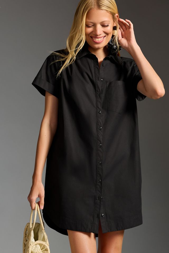 The Francie Mini Buttondown Shirt Dress by Maeve #2