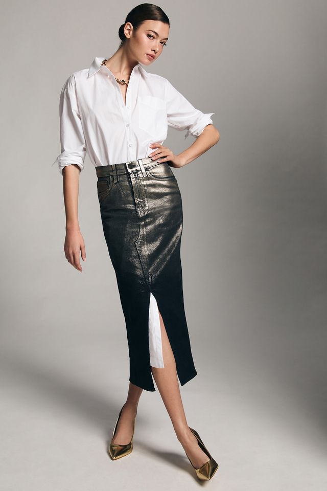 Por Anthropologie vestido camisero de manga larga #6