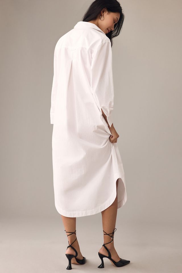 The Soren Long-Sleeve Shirt Dress by Maeve #1