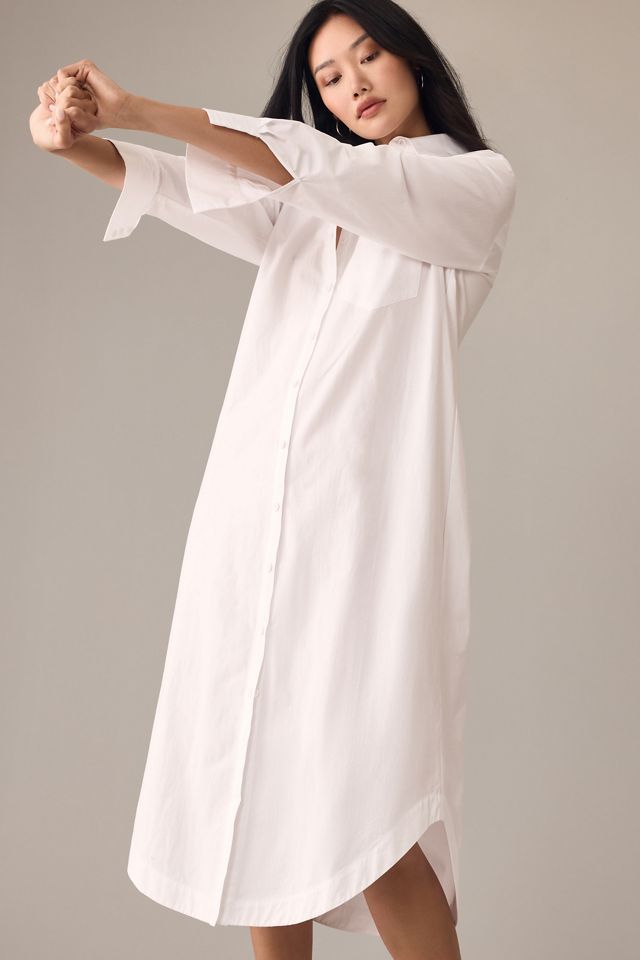 The Soren Long-Sleeve Shirt Dress by Maeve #2