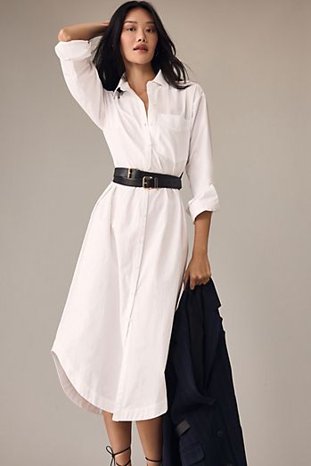 The Soren Long-Sleeve Shirt Dress by Maeve