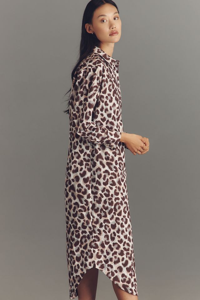 The Soren Long-Sleeve Shirt Dress by Maeve #3