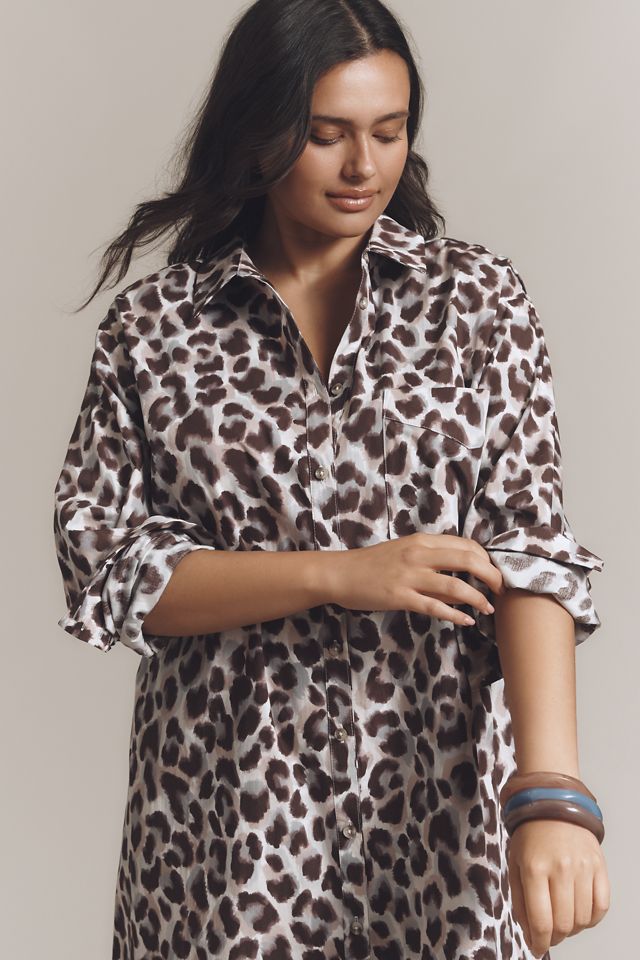 The Soren Long-Sleeve Shirt Dress by Maeve #6