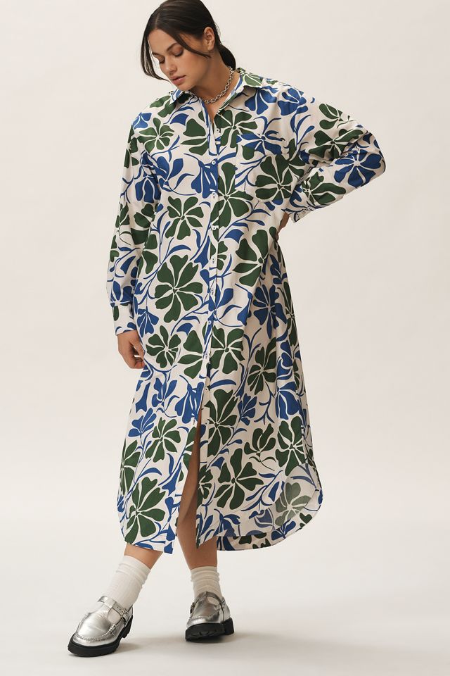 Soren Long-Sleeve Shirtdress by Maeve #6