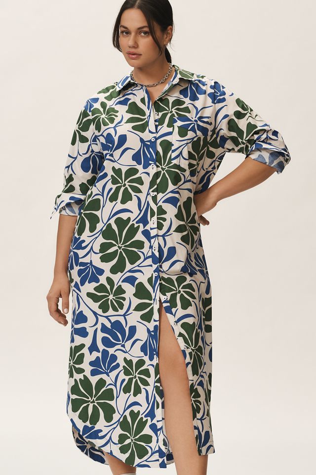 Soren Long-Sleeve Shirtdress by Maeve #3