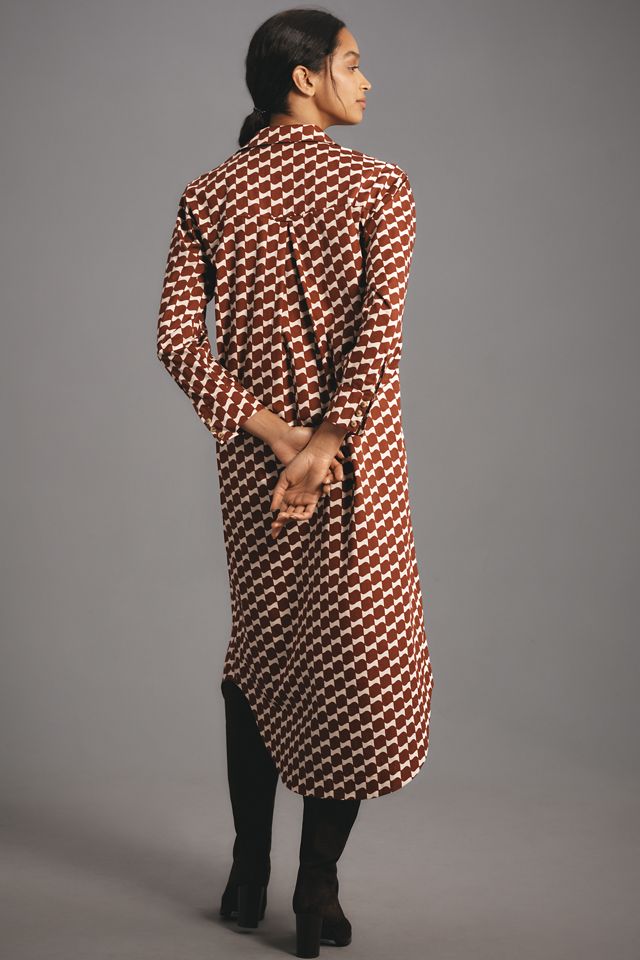 By Anthropologie Langarm-Hemdblusenkleid #2